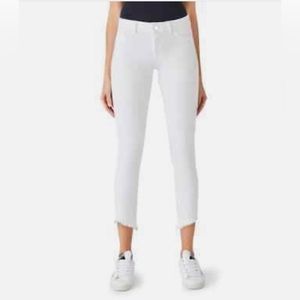 DL1961 Womens Instasculpt Florence Crop Skinny Jeans in White